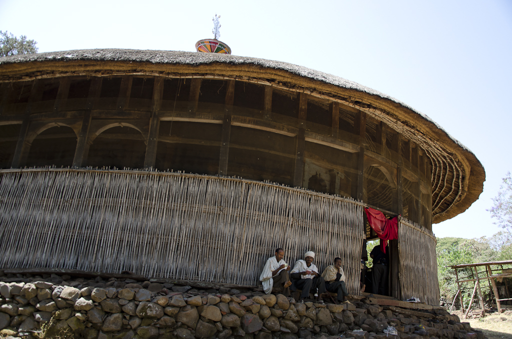 Eglise circulaire sur une des îles du lac Tana