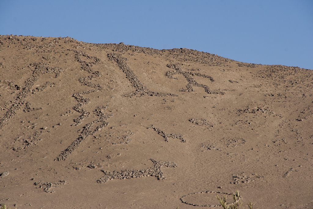 Géoglyphes, Azapa, Chili - Arica, vallée d'Azapa