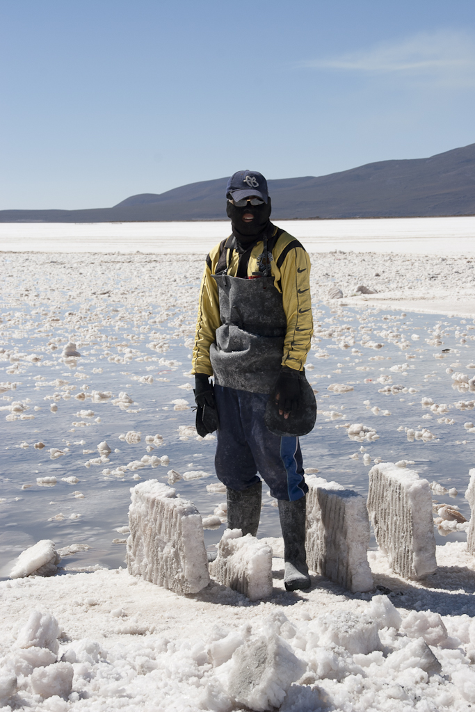 Récolte du sel, Salar de Copaisa, Bolivie - Salar de Coipasa