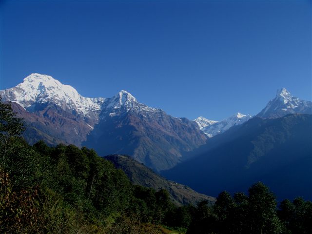 Réveil idyllique ! Quoi de mieux que ce panorama pour ouvrir les yeux - Rando jusqu'à Majgaon (1450 m)