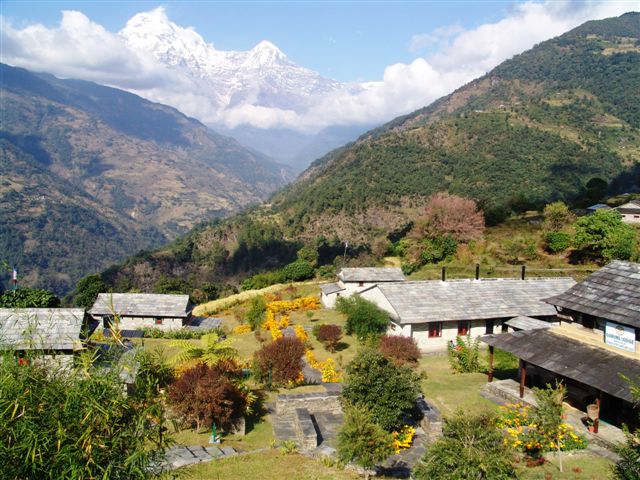 Réveil idyllique ! Quoi de mieux que ce panorama pour ouvrir les yeux - Rando jusqu'à Majgaon (1450 m)