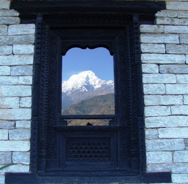 Réveil idyllique ! Quoi de mieux que ce panorama pour ouvrir les yeux - Rando jusqu'à Majgaon (1450 m)