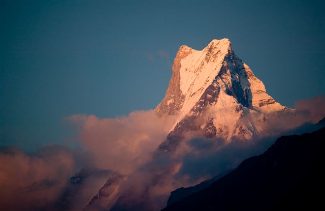 Le Machhapuchhre en français la queue de poisson (6993 m)