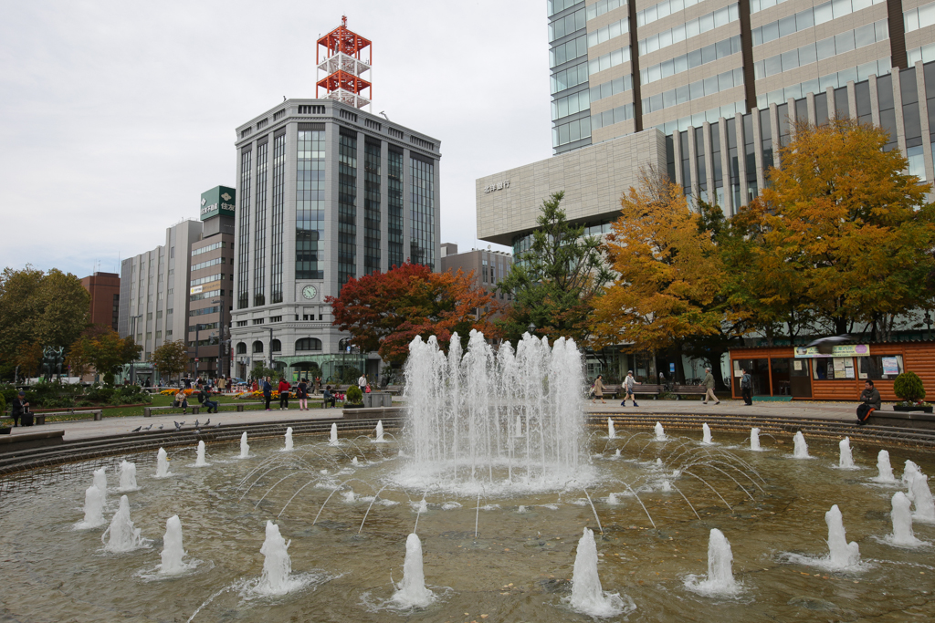 Sur l'avenue Odori